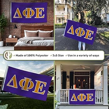 Amazon.co.jp: Delta Phi イプシロンフラッグ ギリシャ文字